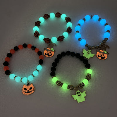 Halloween Beaded Vintage Bracelet