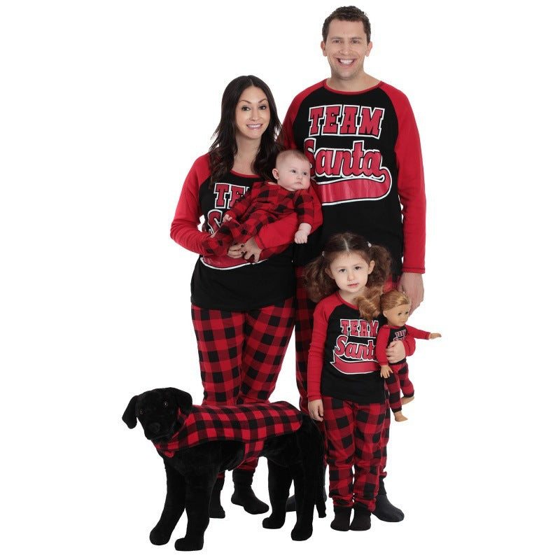 Printed Family Pajamas Christmas Homewear Suit