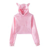 Cats B4 Guys Dabbing Crop Hoodie