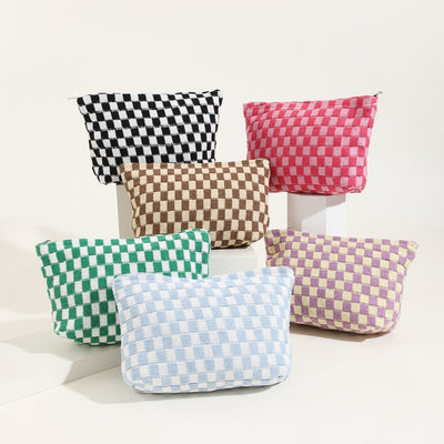 Wool Knitted Chessboard Bag