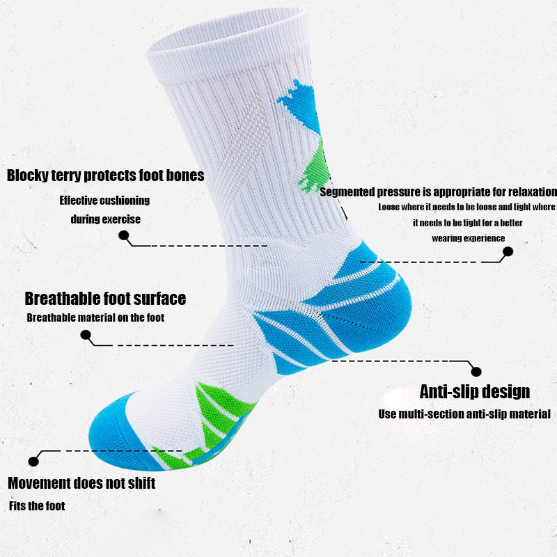 Compression Running Socks - Anti-odor and Anti-slip
