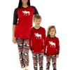 Christmas elk print family pajamas