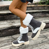 Women's Plus-size High-top Padded Thermal Snow Boots