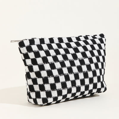 Wool Knitted Chessboard Bag