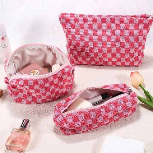 Wool Knitted Chessboard Bag