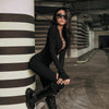 Hollow-out Cross Strap Women's Jumpsuit