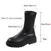 Thick Sole Knee High Boots For Women Chunky Heel Black Long Boots Leather Knight Boots Fashion Winter Shoes