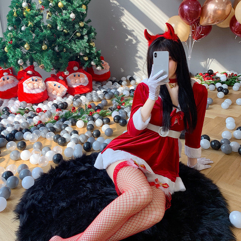 Women's Fashion Role-playing Pajamas Christmas Suit