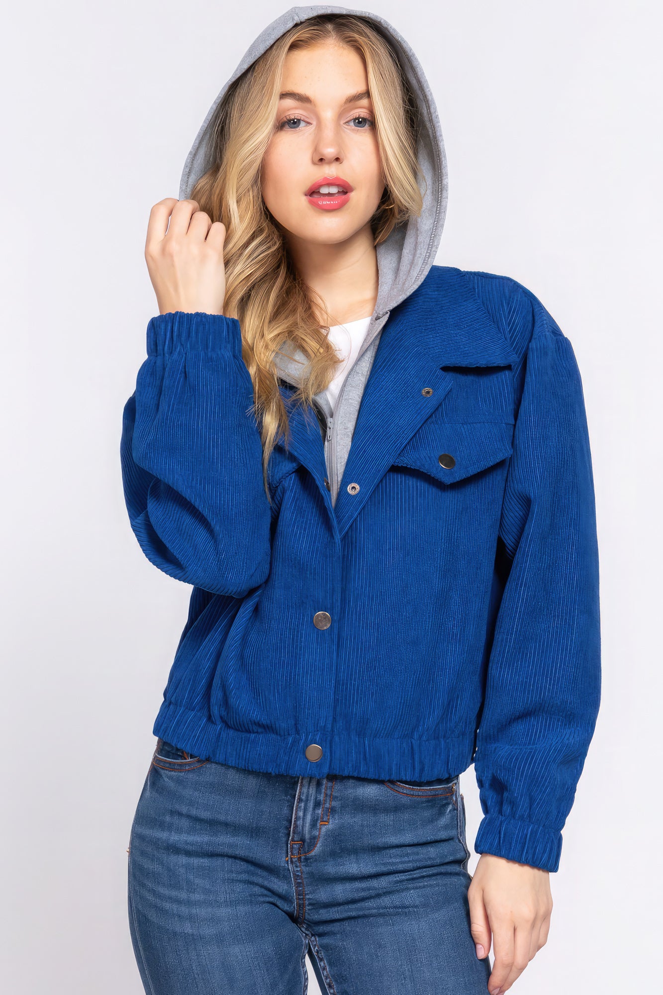 Hoodie Corduroy Jacket