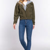 Hoodie Corduroy Jacket