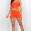 Ribbed Crop Cami Top & Shorts Set