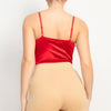 Rhinestone Strap Sweetheart Bodysuit