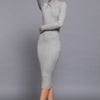 Long Sleeve High Neck Sweater Long Dress
