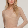 Long Slv Mesh W/rhinestone Top