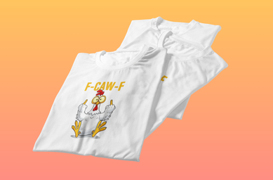 F-CAW-F Middle Finger T-Shirt