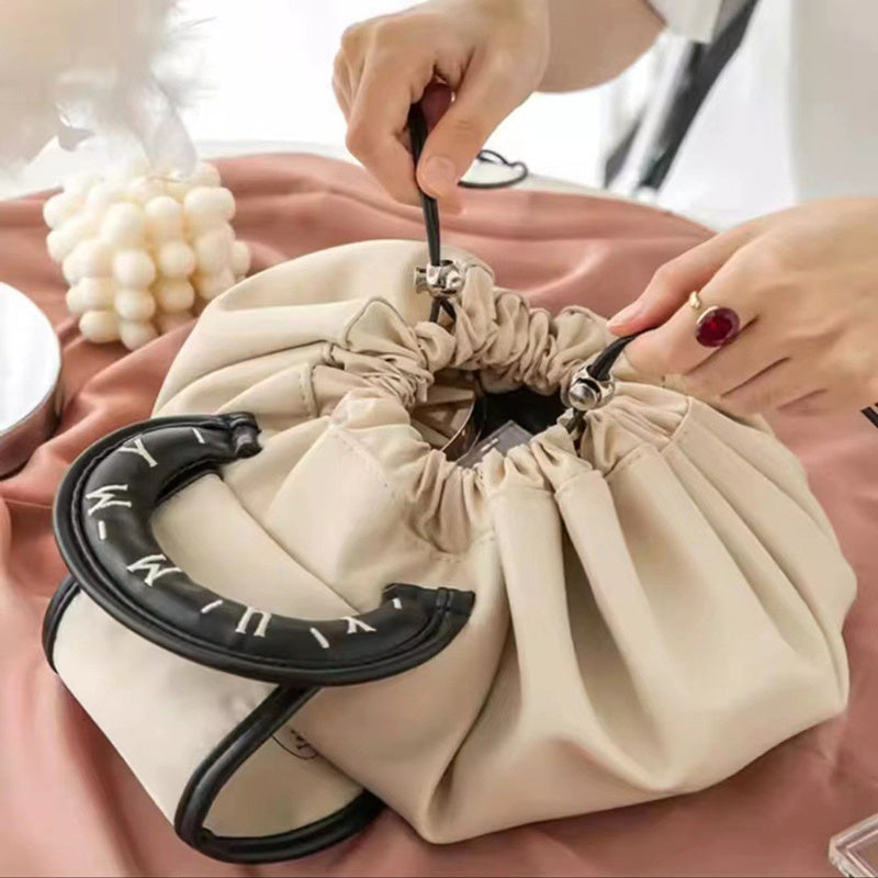 YUMMY Waterproof Drawstring Cosmetic Bag With Handle