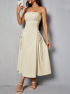 Spaghetti Straps Waist-tight Long Dress