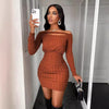 Newbie Hollow Sexy Long Sleeve Dress