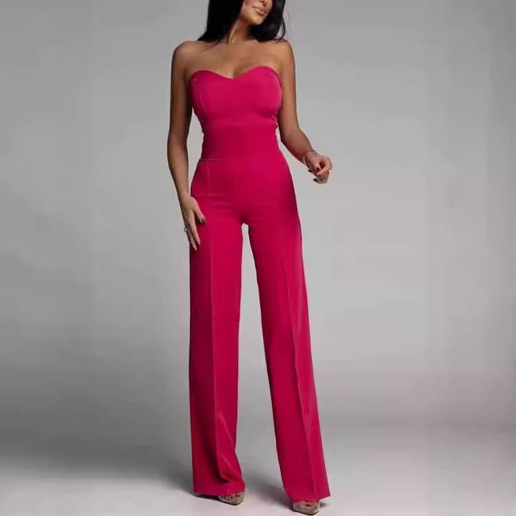 Women's Snug Tube Top Jumpsuit